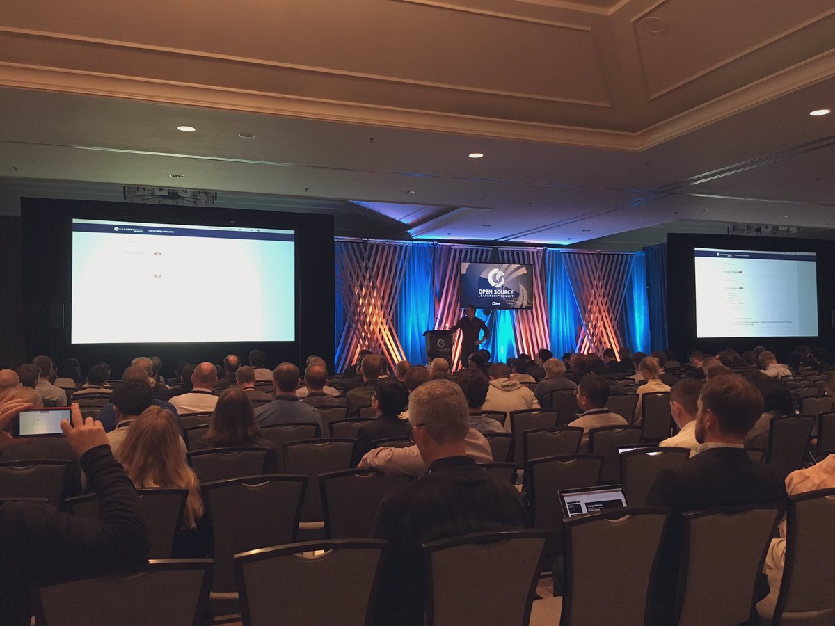 pritianka's tweet image. Open source’s fearless leader @jzemlin introduces #CommunityBridge which productizes many @linuxfoundation services such as funding, scholarships, big bounty programs, and diversity internships and mentor ship. Amazing! #lfosls #opensource