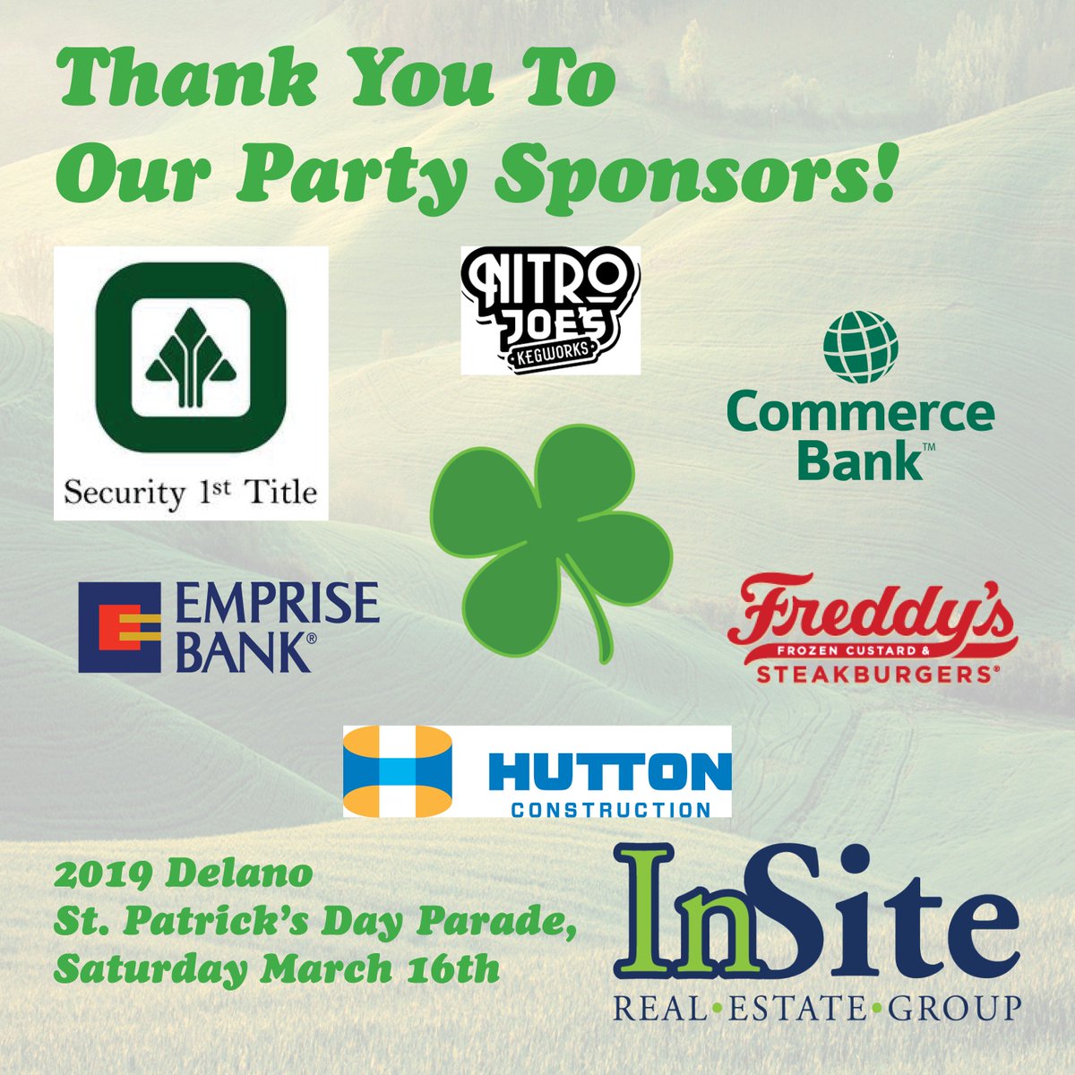Very excited for this Saturday! We would like to extend a huge thank you to our sponsors that will be helping to provide food, drink, and party fixtures! #DelanoParade2019 #WeKnowDelano #Wichita