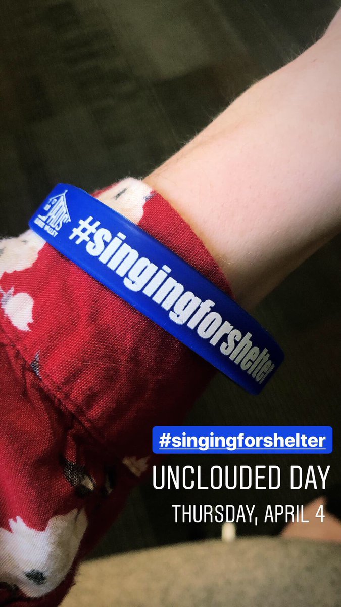Unclouded Day wristbands are for sale now! $1 for staff and students, $2 for public. Ask an LP Choir student to buy one! You can also buy one at the Other Guys fundraiser concert on Friday. Proceeds go to PADS Homeless Shelter and LP Choir. #singingforshelter #lpchoirfam ☀️