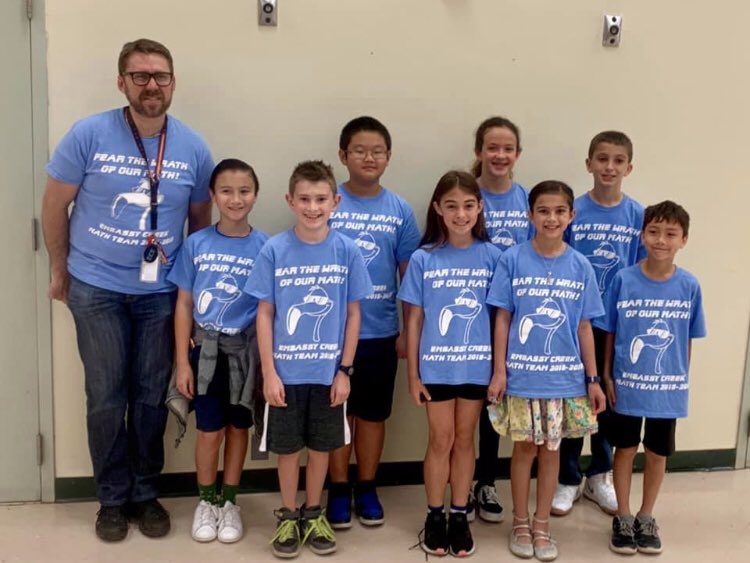 CreekEce's tweet photo. Extremely proud of our 4th and 5th graders who participated in the BCCTM competition this past weekend! They scored first place in the team competition! #BCCTM #FearTheWrathOfOurMath #MathTeam @BrowardMath https://t.co/UJfmOfOWn1