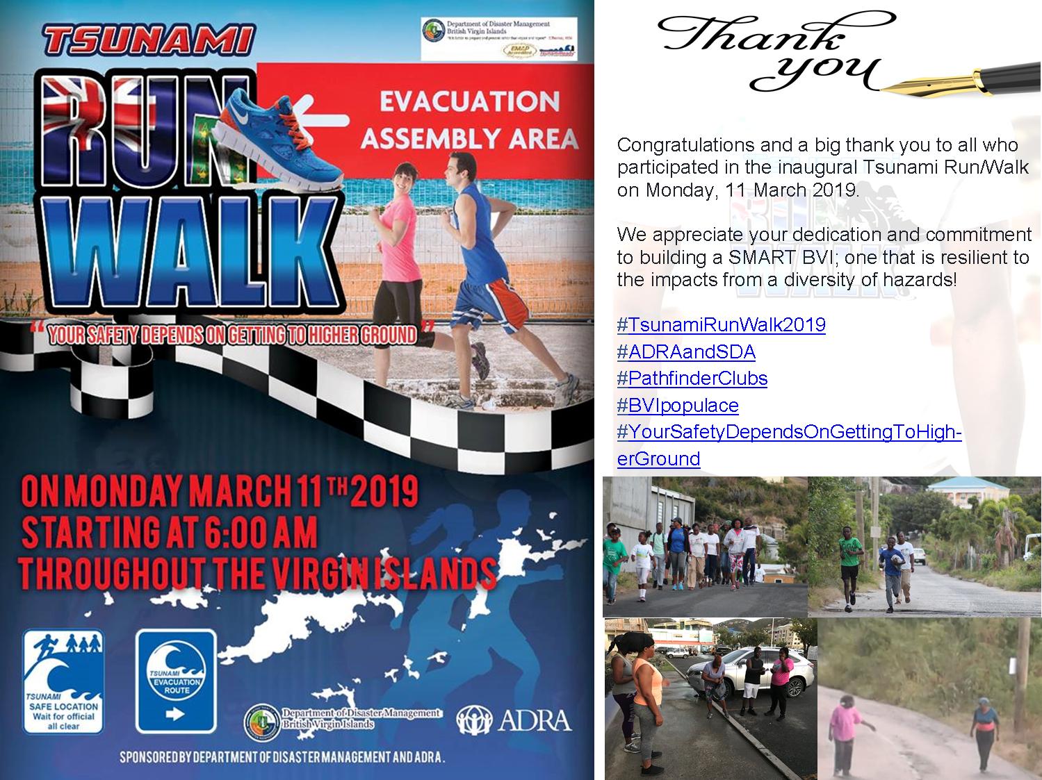 Bvi Ddm Congratulations And Thank You To All Who Participated In The Inaugural Tsunami Run Walk We Appreciate Your Dedication And Commitment To Building A Smart Bvi That Is Resilient To