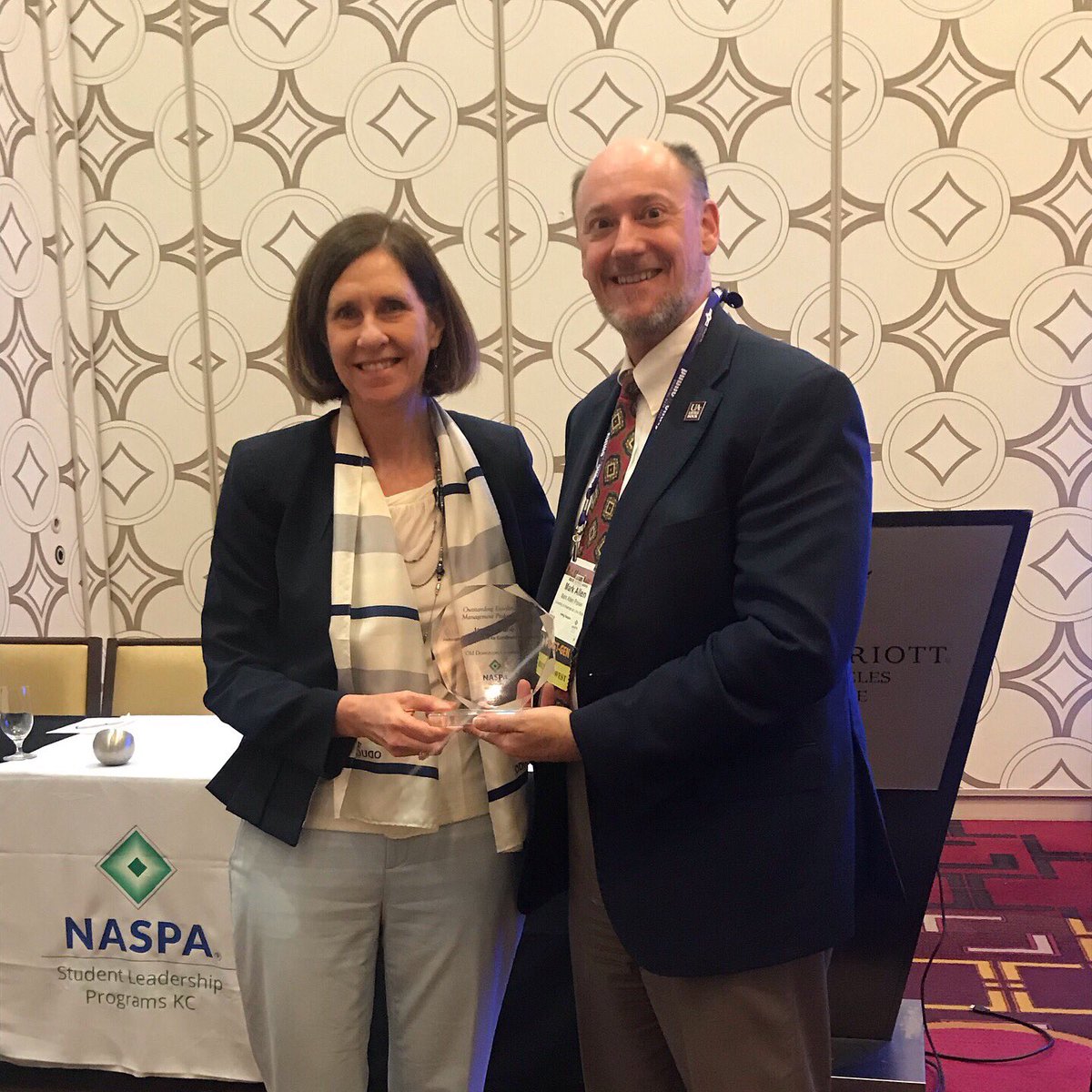 naspaemkc's tweet photo. We had a great business meeting this afternoon! Congrats to our award recipients Jane Dane and Florida Atlantic University. #enrollmentmanagement #naspa2019 https://t.co/llBdkt48FS