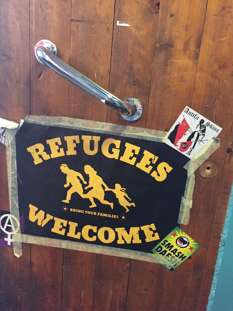 FKJ_PHD's tweet photo. Melody is in Sweden right now. She found an anarchist coffee shop and rad street art in one day. Translation of street art: no you can’t have me that easy. #sweden #feminist https://t.co/VbizqptZnB