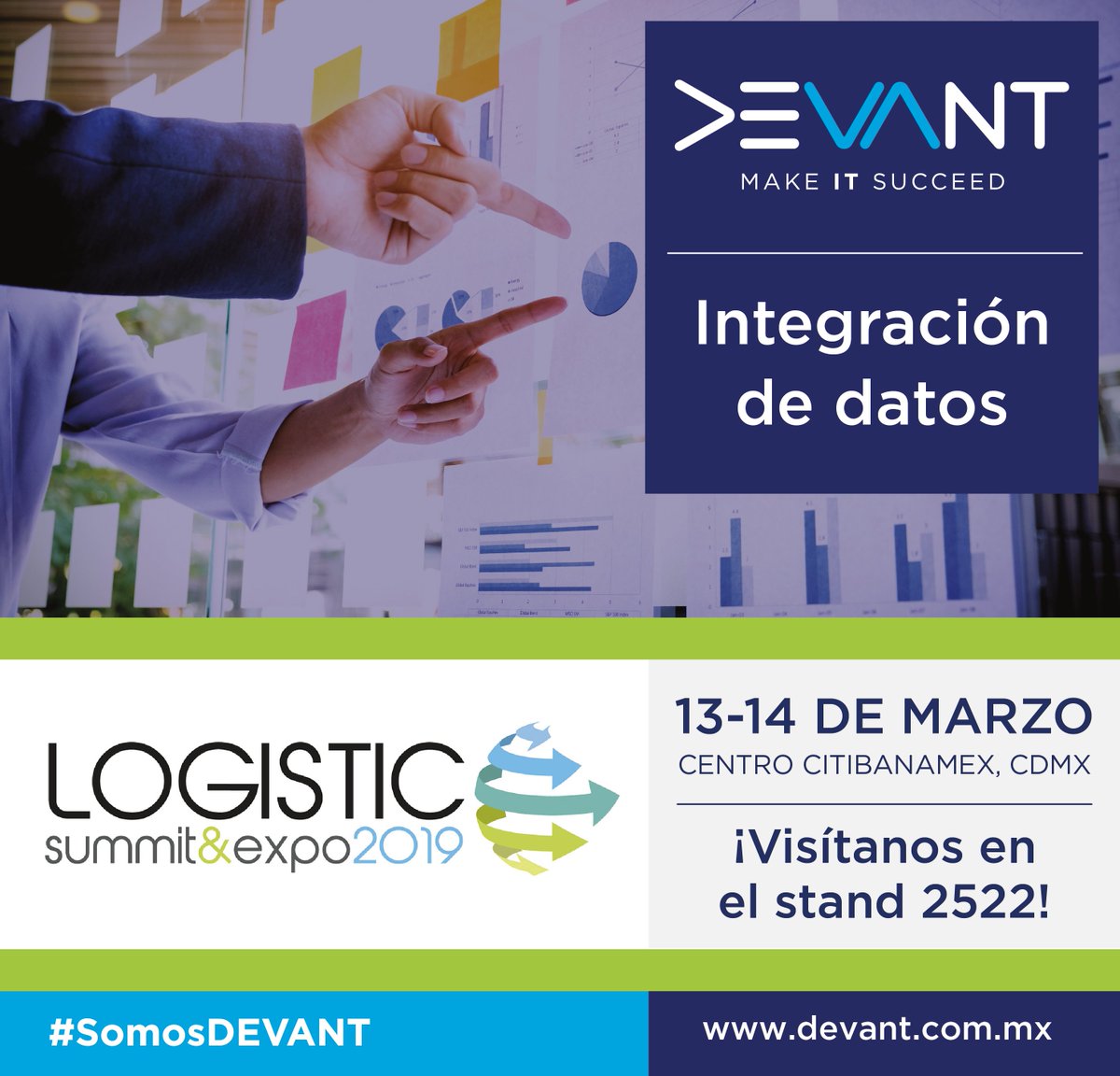 DevantMX's tweet photo. ¡El día de mañana comienza @LogisticSummit 2019 en @CentroCitibnmx! DEVANT te espera en el stand no. 2522 con mucha información sobre Integración y visualización de datos, Monitoreo de infraestructura TI, Desarrollo de software y Optimización de recursos.
#SomosDEVANT https://t.co/SLN0xaHEH0