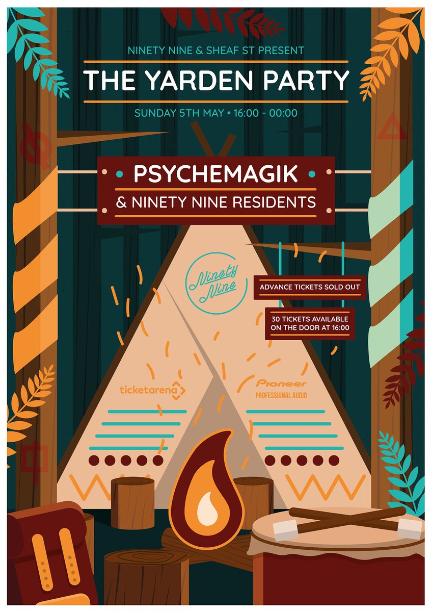 ⚠️ ADVANCE TIX SOLD OUT ⚠️

Woahhh! We sold out before even finishing the poster! Fastest sell out so far for us. Look how pretty it is though ❤️
-
30 tix on the door at 4pm. One person, one ticket. That’s it. You have to come and collect them in person. 
SEE YOU IN THE YARDEN.
x