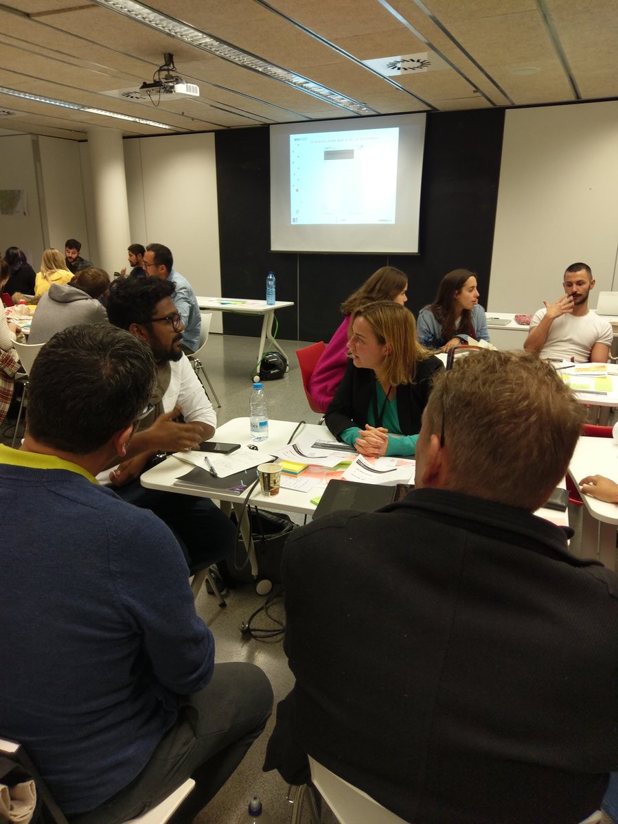 DTGspain's tweet photo. Day Two at #BDTW19. Our #designthinkingweek 5.0 @ElisavaBCN with @carleixons @VeronicaHdezA @jorgerodriguezn https://t.co/gtl1xEuxrd