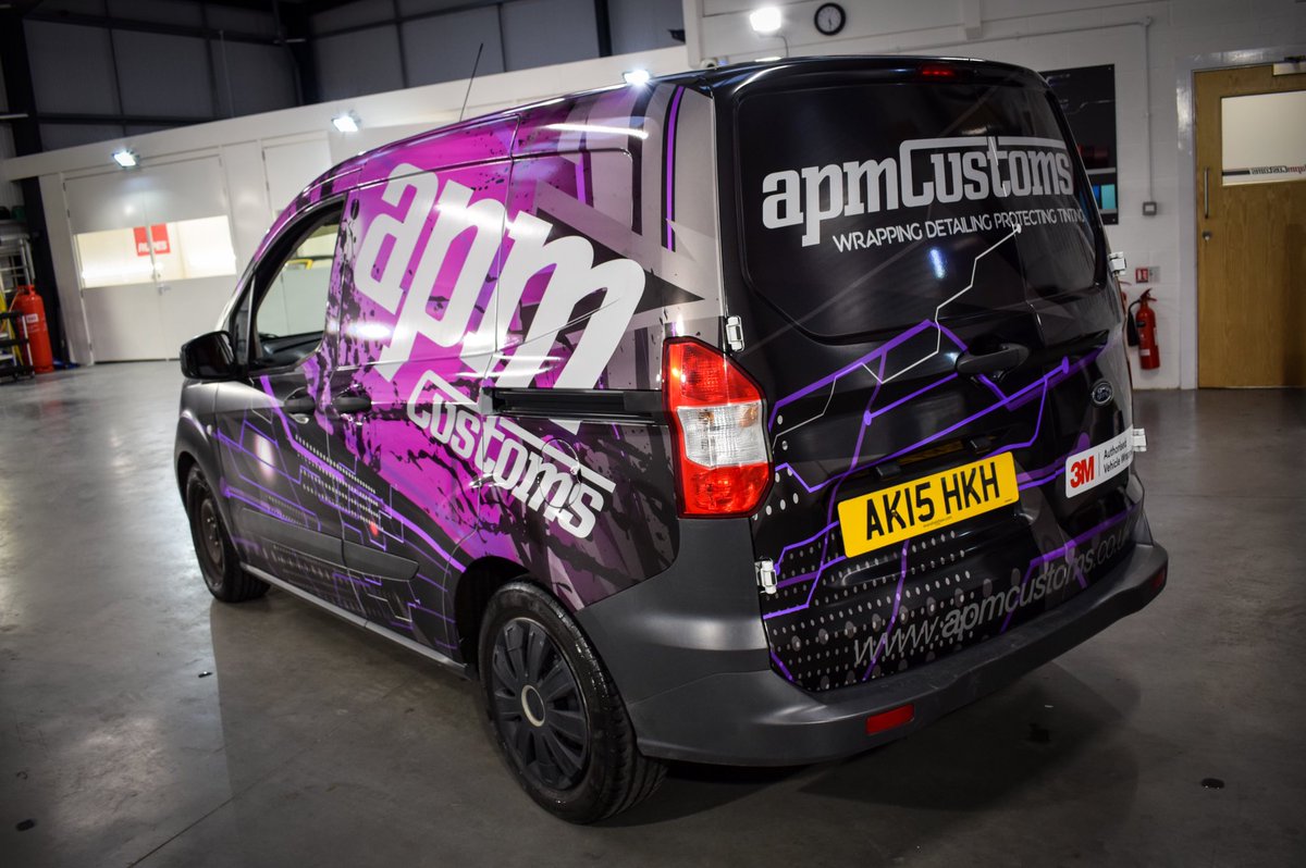 APMCustoms's tweet photo. Look who's had a makeover! 💜
Keep your eyes peeled for the transformed APM van zipping around the North West.
(A mix of 3M IJ180 metallic and white films, with contrasting gloss and matte overlaminates)
#APMCustoms #Wrapping #3M https://t.co/PxQCG0ZyWH