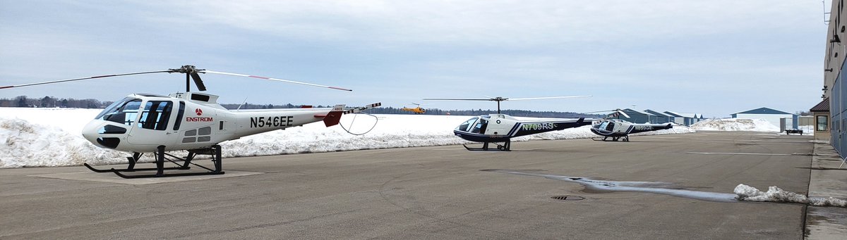 EnstromHeli's tweet photo. It's been a busy couple of days here at the Big E.  2 delivery ceremonies, many acceptance and training flights, and some very happy customers and proud employees. #helicopters #280FX  #Enstrom #deliveries #team #proud https://t.co/De1dMEMM0V