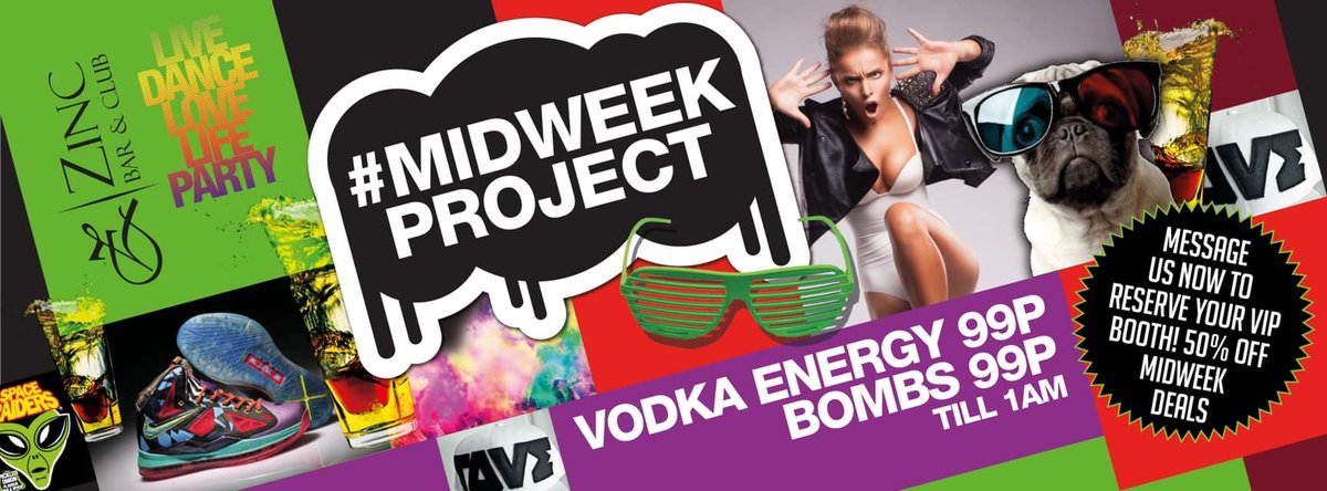 The 99p party is back AGAIN this week! 😎

🎉Doors open 23:00
🎉Deals in bottles of vodka available!