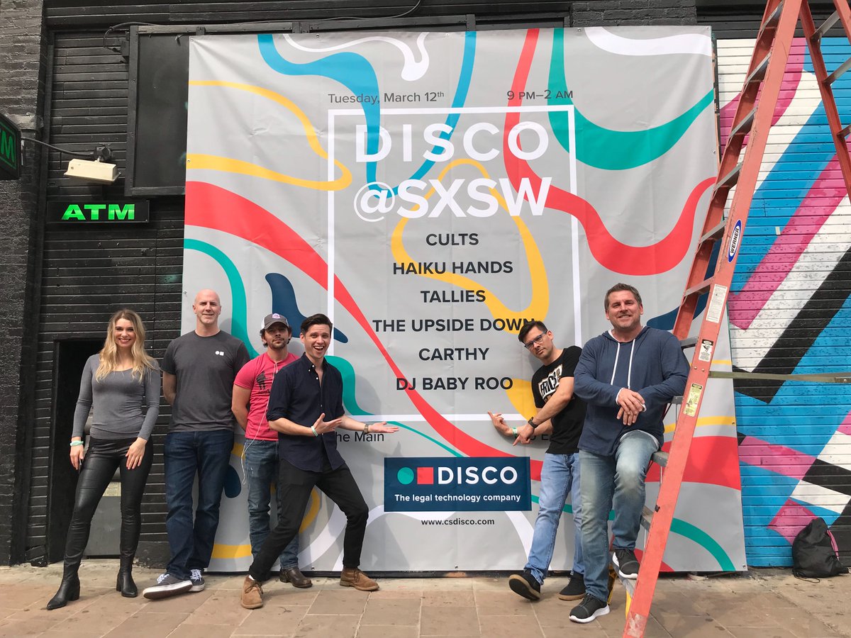 csdisco's tweet photo. We’re putting on the finishing touches and looking forward to seeing all of you tonight at our very first @SXSW Showcase! There’s still time to RSVP if you haven’t already https://t.co/7lfd1lM4OU #SXSW19 #MusicShowcase #DISCOatSXSW https://t.co/edc1CokoAN