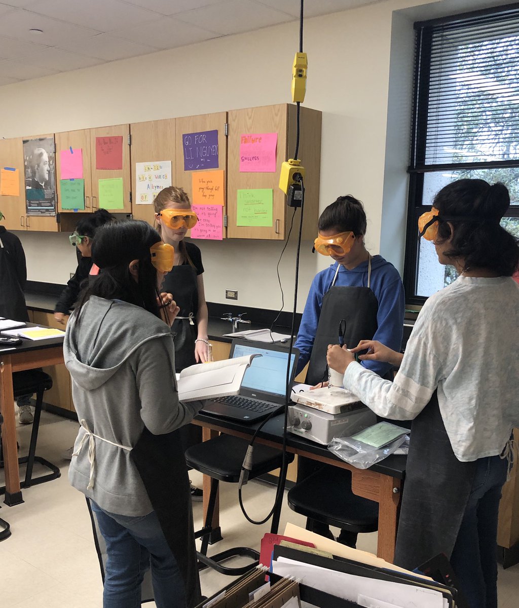 My pre-AP/IB team &amp; I we’re nervous to try this ADI that WE wrote. But it went well! The Ss developed a plan to find how volume &amp; conc effect heat &amp; molar enthaly of rxns.  Next class Ss will make their boards &amp; argue their claims. Hope that goes well too! <a href="/RRISD_science/">RRISD Science</a>