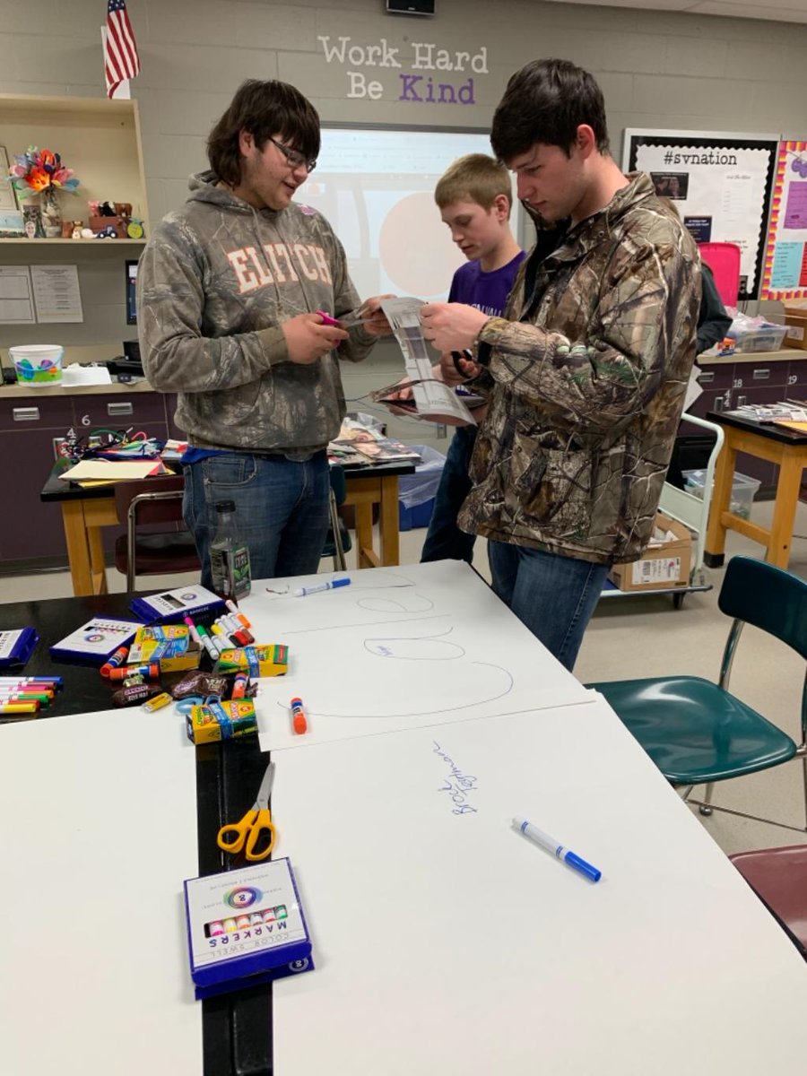 SVEagles's tweet photo. Thank you Kurt and Maile for coming out and visiting our AG students and helping them make vision boards!! https://t.co/5Fhk7s9abz