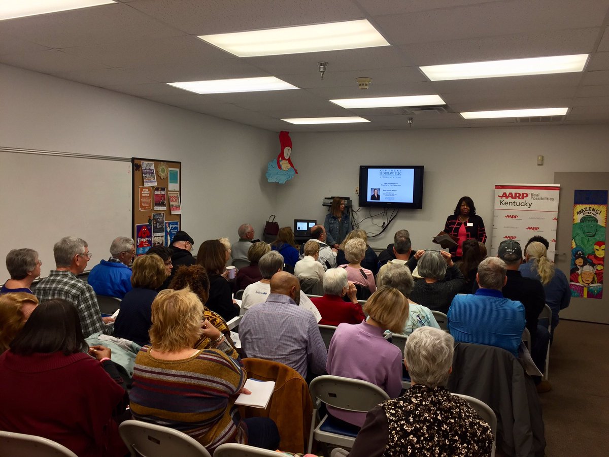 AARPKY's tweet photo. Tonight we’re bringing a presentation about legal documents and preparing for the future with guest speaker Kelly Gannott. The topic is so popular and so needed, we’re adding a 2nd session! Stay tuned. #PreparetoCare https://t.co/rjr3XTIEhF