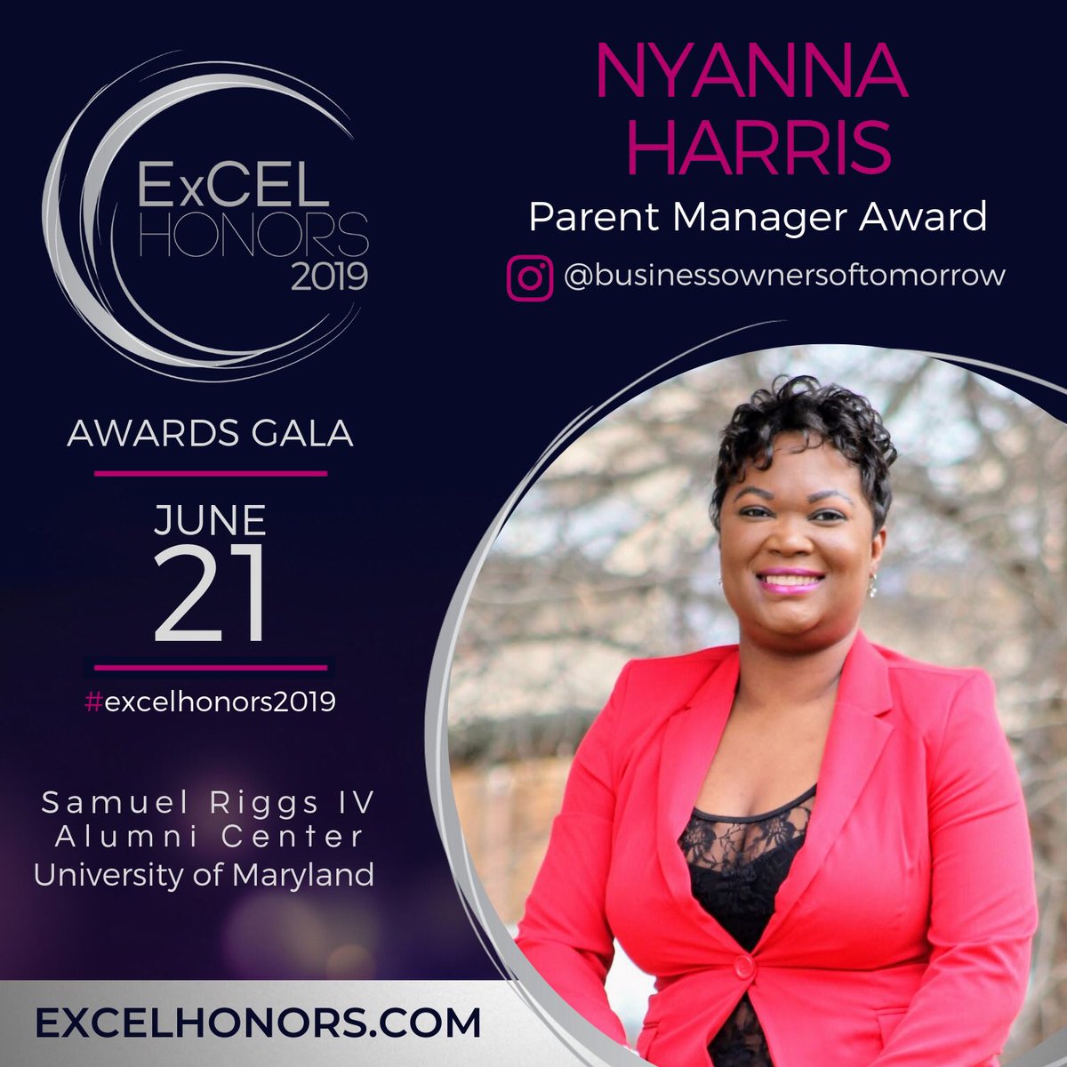 ExCELYthMentor's tweet photo. ExCEL HONOREE ANNOUNCEMENT: Meet our ExCEL Parent Manager Honoree - Nyanna Harris
https://t.co/3KZZMWNbzb
#ExCELHonors2019 #excelbeyond https://t.co/Zivgq4Ztj7