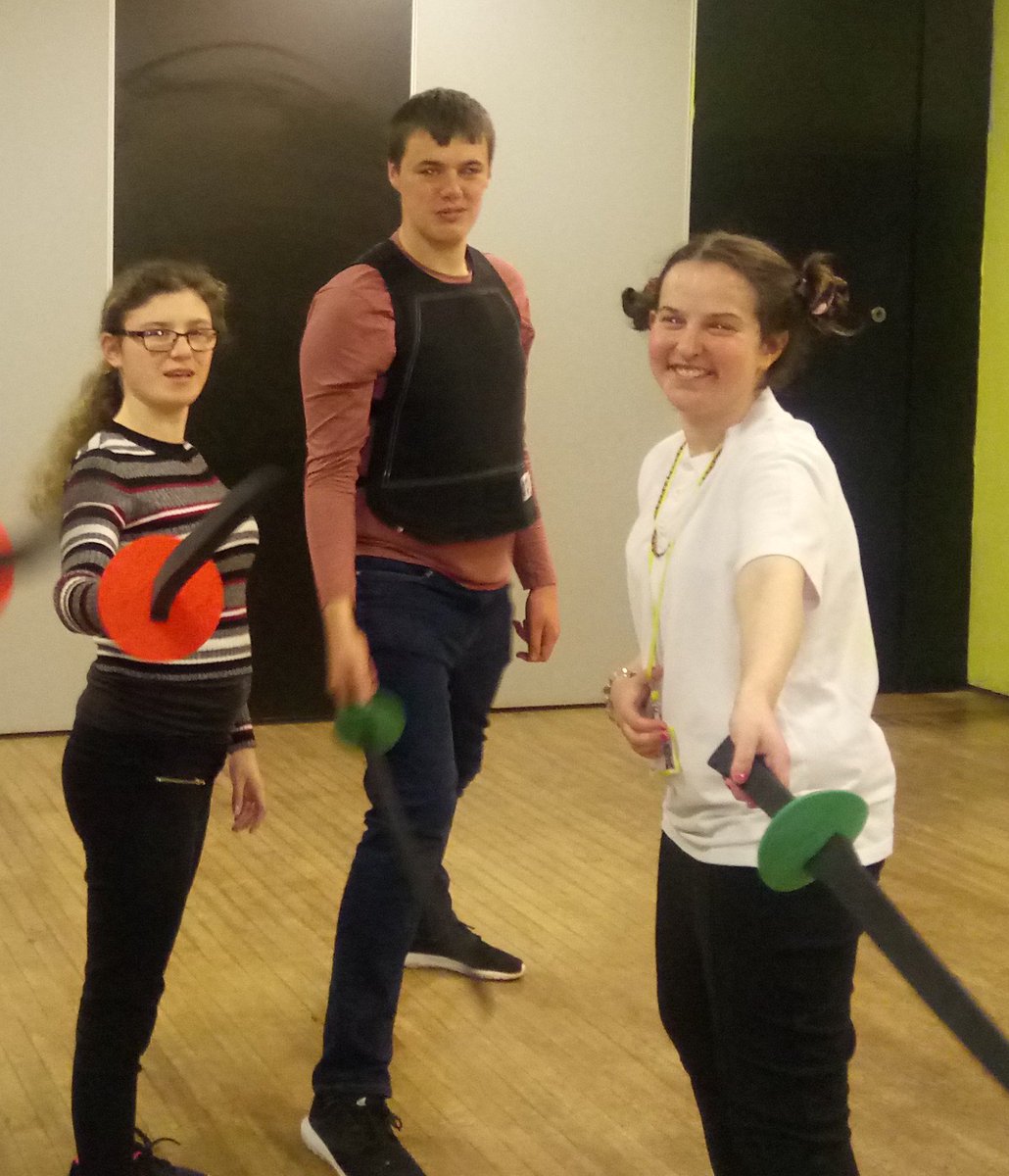 phenzync's tweet photo. @DerwenCollege #funfencing #learningfun #welldone #engagement #participation @SteveE_Derwen 🤺🤺 https://t.co/JRyDsmgWZD