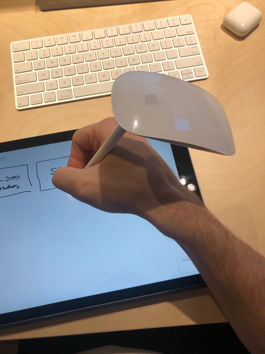 Who's charging who? Been experimenting with different methods of charging my Apple Pencil while still being able to use it.