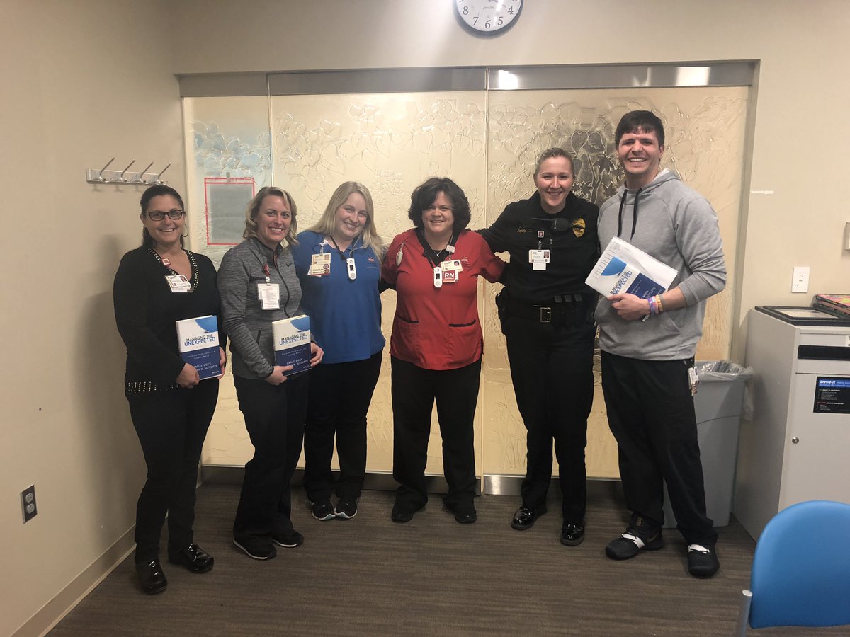 Safety Week is in full swing as our Safety Advocate Leaders had their first book club meeting this afternoon! Learning about HRO’s from Managing the Unexpected! #PSAW19 <a href="/RileyChildrens/">Riley Children's</a> <a href="/IUHealthTeam/">IU Health Team</a>
