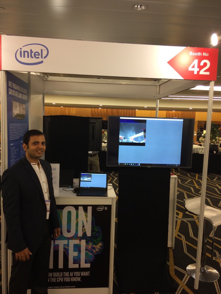 tweetlnr's tweet photo. @ Intel booth in Supercomputing Asia https://t.co/t3VrgLMRgL