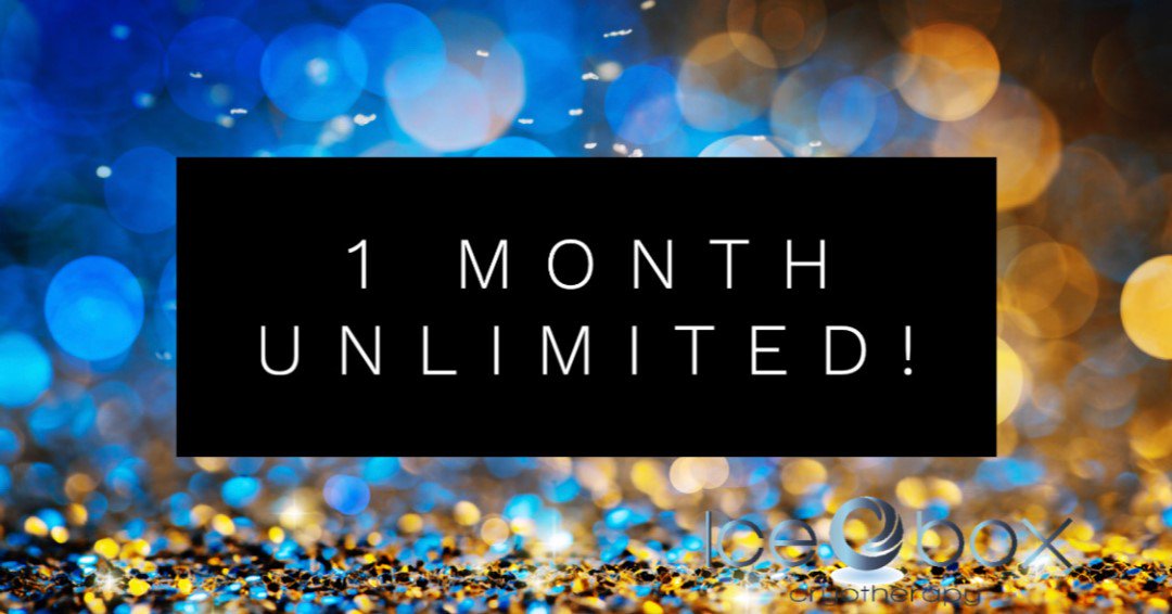 March Special! ❄️❤️
Unlimited Cryotherapy 1 month for $199.  
#cryotherapy #lovetochill #iceboxstudios ❄️❤️

ow.ly/j0tW50n1Zrq