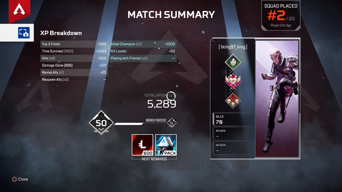 CharmaFox's tweet photo. Got it all but the dub! #charmafox #Gamer #Twitch #Apexlegendscommunity #PS4share https://t.co/DBND1oJFcI