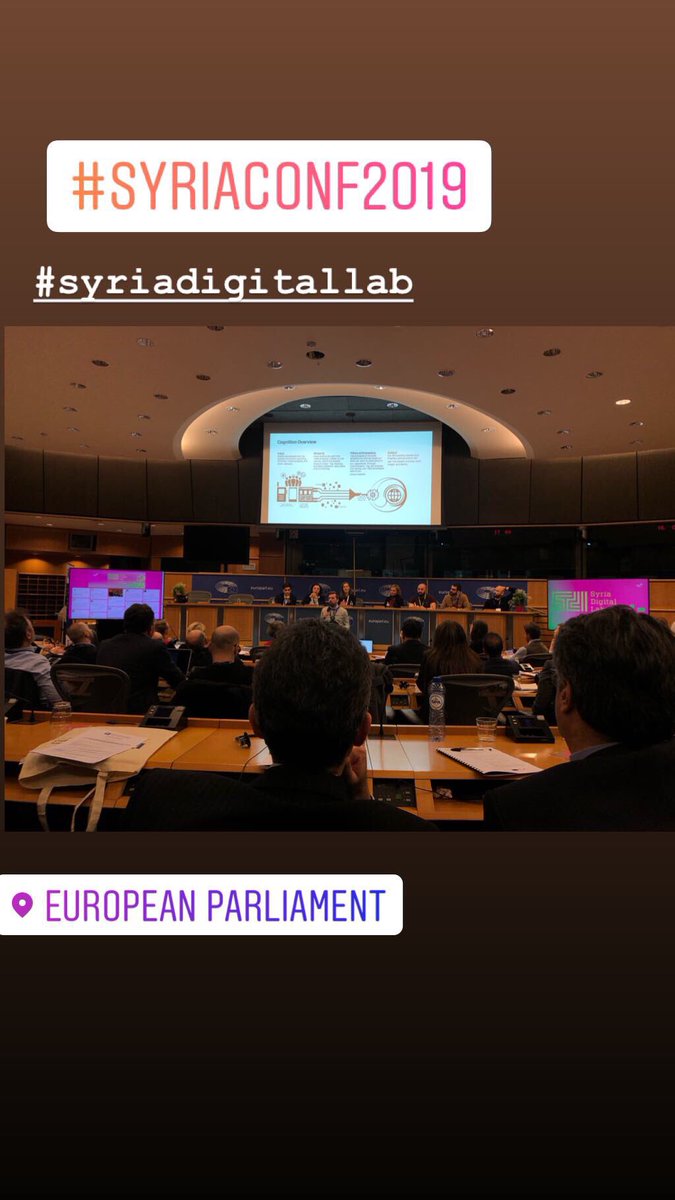 Alaa_Assani's tweet photo. #SyriaConf2019 #SyriaDigitalLab #EuropeanParliament https://t.co/SgIKcdun3H