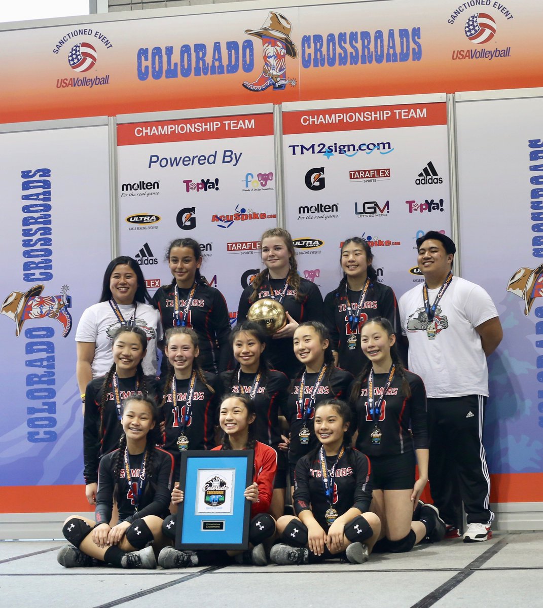 Congrats to 13 Wolverines for winning the 13 American div at the 2019 Colorado Crossroads, earning a 13 American bid to the 2019 USAV Junior National Championships! 🥇#GJNC2019 #TREMORS