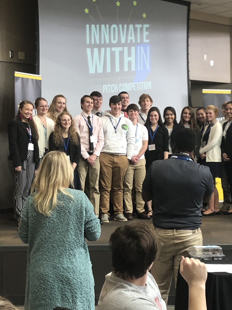 WHS_BusinessEd's tweet photo. Our three teams represented Wabash High School very well. Congrats to Student Services on finishing 2nd. We will keep working to prepare for the @GrowWabashCo pitch on April 16th! #TheApacheWay #WeAreWabash https://t.co/H0TsfAAfZM
