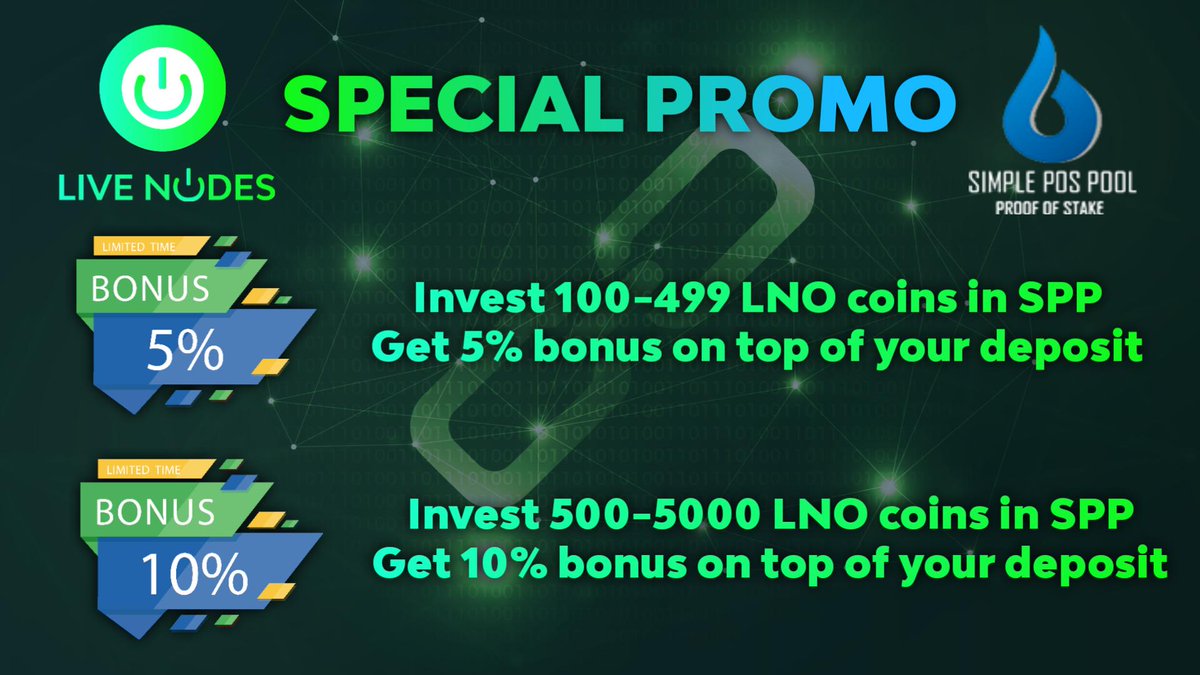One pic is worth more than 1000 words
💥 $LNO Special PROMO 💥
ends 31st March 
claim your bonus in our discord at discord.gg/ubZFAPr   
<a href="/LiveNodes/">Livenodes Ecosystem</a> 
#spp #simplepospool $ETH $BTC