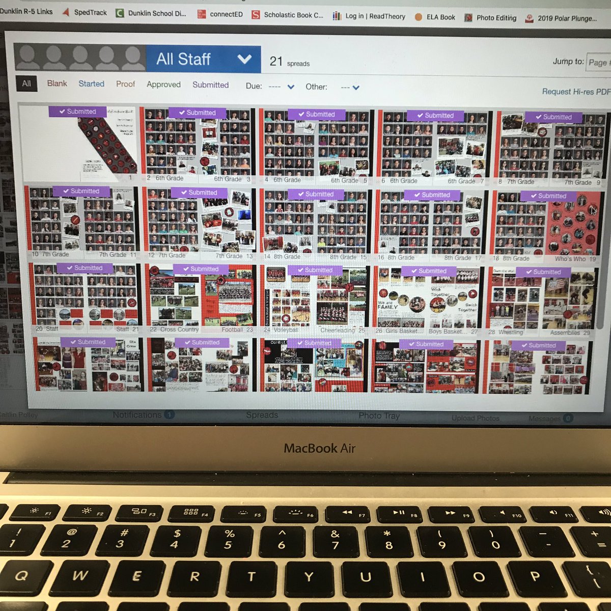 Mrs_C_Butcher's tweet photo. How awesome is that?! The yearbook is finished!!! #StrongSchoolStrongCommunity #SuperSennThomas Don’t forget to order your yearbook! https://t.co/BJL5c9Exui