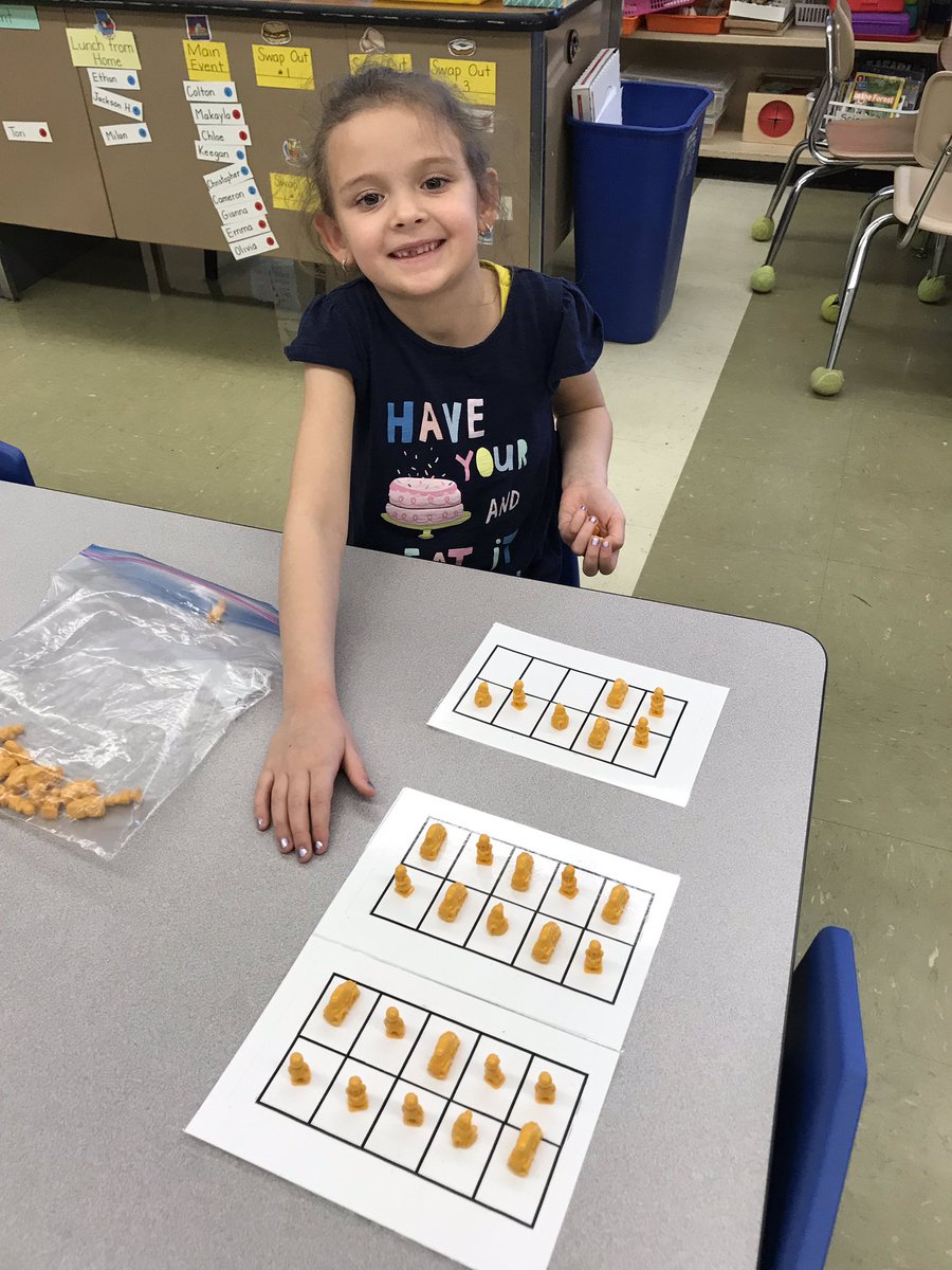 MrsDavisFRSD's tweet photo. We added Ten Frames as a tool to use doing our Counting Collections Bag Activity. It really helped organize the objects and let us use our skills in counting by 10’s and adding the extra one items. https://t.co/WPsRGzsgn0