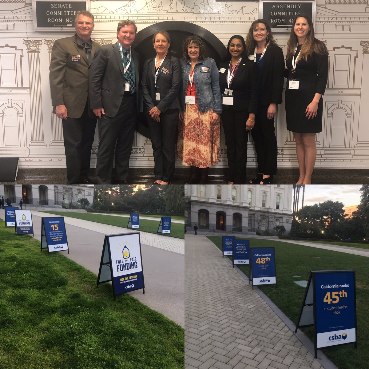 Great day at the state capitol with fellow San Diego school board members advocating for our students. #sbsdedu ⁦@SanDiegoCOE⁩ ⁦@CSBA_Now⁩ #fullandfairfunding