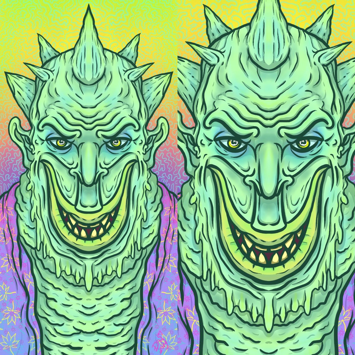 Nikolass Stojanović on Twitter: #art #artist #ilustrator #ilustration #digitalartist #digitalart #designer #demon #green #weed #horror #tattoo #sketchbook #slime #nikolass #nikolass83 #nikolass83gianni #deviantart #penup #note8art #note8 #spen #ibispaintx #samsungglobal #samsungsrbija #srbija #serbia…