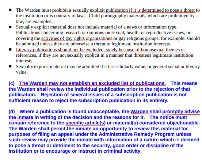 BLACKandPINKorg's tweet photo. I was checking a rule in the federal system mail policy. It doesn't sound thrilling but it's not boring at all because it's so enraging. Now I'm looking at rejection notices gritting my teeth #abolitionWRITEnow https://t.co/UrM2D0goQO