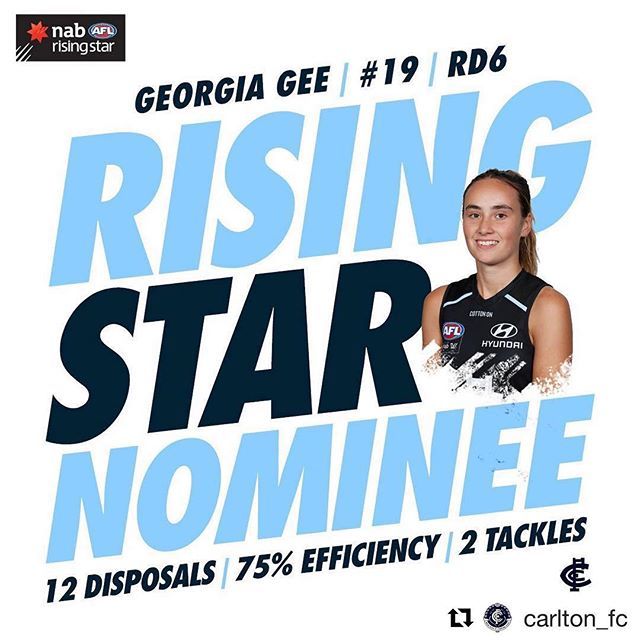 YES <a href="/georgiagee_/">George</a> 🙌💪 #SEDAAlumni
• • •
Repost @carlton_fc 
Gee, she’s an up-and-coming star! 💫 
#BoundByBlue ift.tt/2F7c4eP