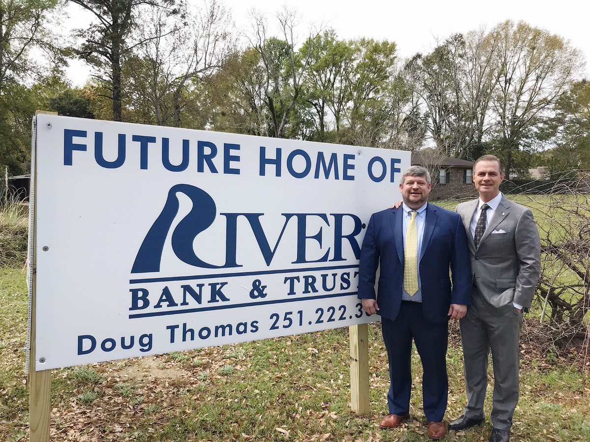 MyRiverBank's tweet image. Exciting news!  River Bank has plans to build a permanent office in Daphne at 1301 Highway 98.  We opened a temporary office at 27900 N Main Street in Daphne just over a year ago, and business is booming. We’re excited about our future in the Coastal Region! #teamriverbank