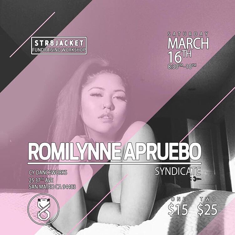syndicate_dance's tweet photo. Come and show out at this @_str8jacket  fundraising workshop taught by our own Romilynne Apruebo (@Romilynne_f)! THIS Saturday y’all! 💃🏼
 
#SyndicateDance https://t.co/alop6RVKKB