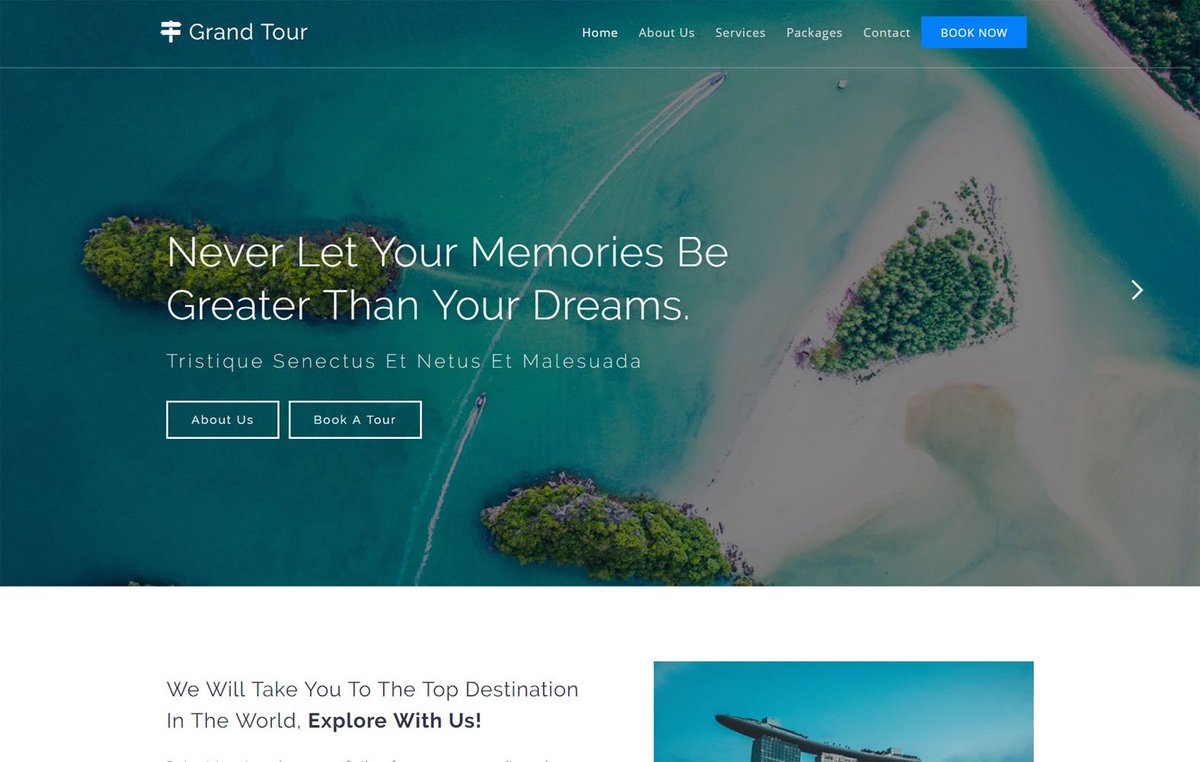 W3Layouts's tweet photo. Grand Tour a Travel Category Bootstrap Responsive Web Template
https://t.co/YBi7km1AR1
#responsivewebdesign #HTML5 #CSS3 #bootstraptemplates #ui #uidesign #webdesign #flatstyle #flatdesigns #traveltemplate #travelTheme #bootstrap4 #responsive #multipurpose #webtemplates https://t.co/FsX78m2hlV
