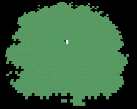 GameDevTravis's tweet image. Wrote some functions to shape lands dynamically. Doesn't look like much now, but was easy to get rounded corners and add some roughness. It will be fun creating more complex land generation. #indiedev #gamedev #voxel #unity3d