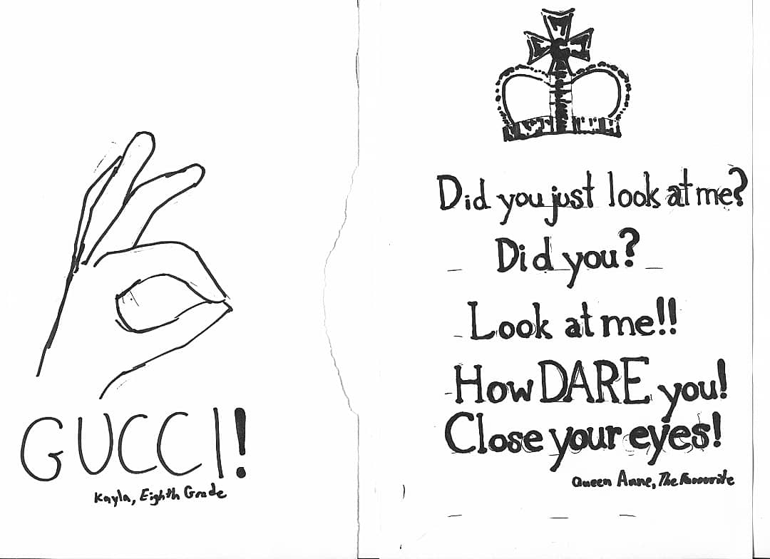 thetimbrown's tweet image. Lettering some quotes from sweet movie ladies at #SSLetters tonight ❤