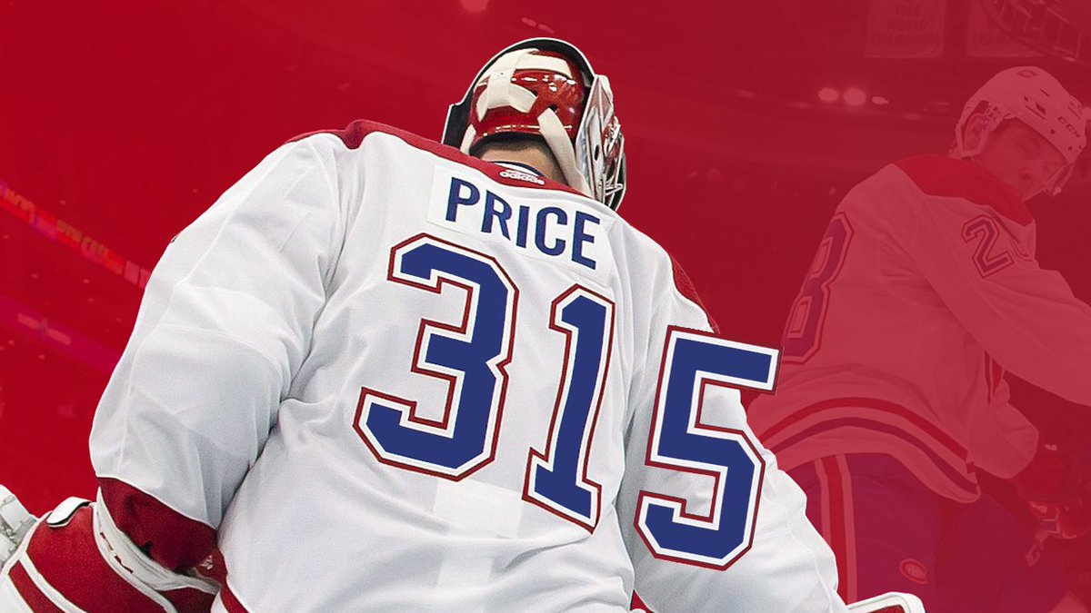 SNstats's tweet photo. BREAKING: Carey Price sets #GoHabsGo franchise record for career wins https://t.co/4hWrYlz0fO