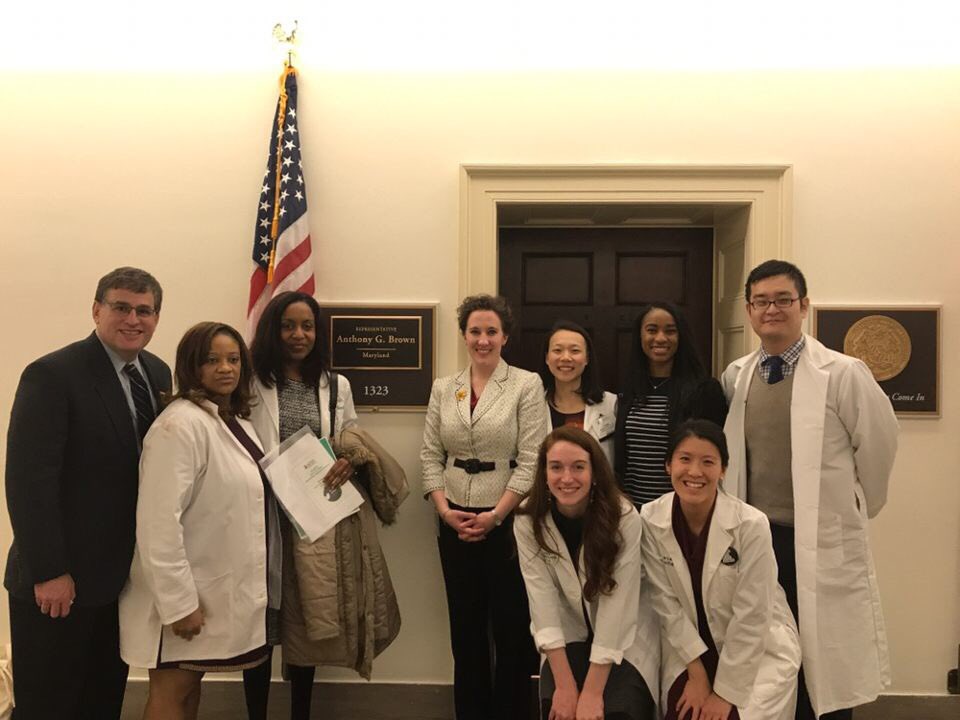 realdrwebb's tweet photo. Thanks staff members of @BenCardinforMD @AnthonyBrownMD4 @ChrisVanHollen & @RepRaskin for the chance to discuss our concerns about maternal mortality esp. in African American women & protecting the ACA. Healthcare is a Human Right! @ACOGAction #ACCESIS #2019CLC #MOMMAact https://t.co/JKRibb9Kyq
