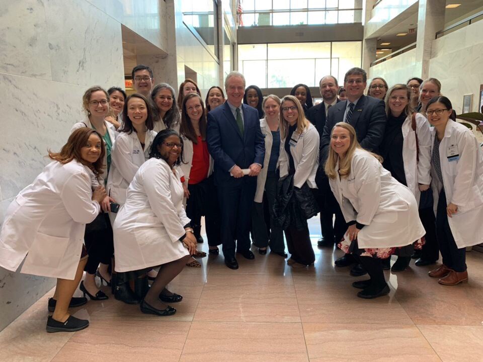 realdrwebb's tweet photo. Thanks staff members of @BenCardinforMD @AnthonyBrownMD4 @ChrisVanHollen & @RepRaskin for the chance to discuss our concerns about maternal mortality esp. in African American women & protecting the ACA. Healthcare is a Human Right! @ACOGAction #ACCESIS #2019CLC #MOMMAact https://t.co/JKRibb9Kyq
