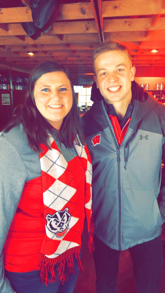 Good luck to <a href="/braddavi34/">Brad Davison</a> and the rest of the <a href="/BadgerMBB/">Wisconsin Basketball</a> on Friday! Can’t wait to watch you dominate! Also, thank you for making my first Wisconsin game so memorable! 👍🏽👍🏽