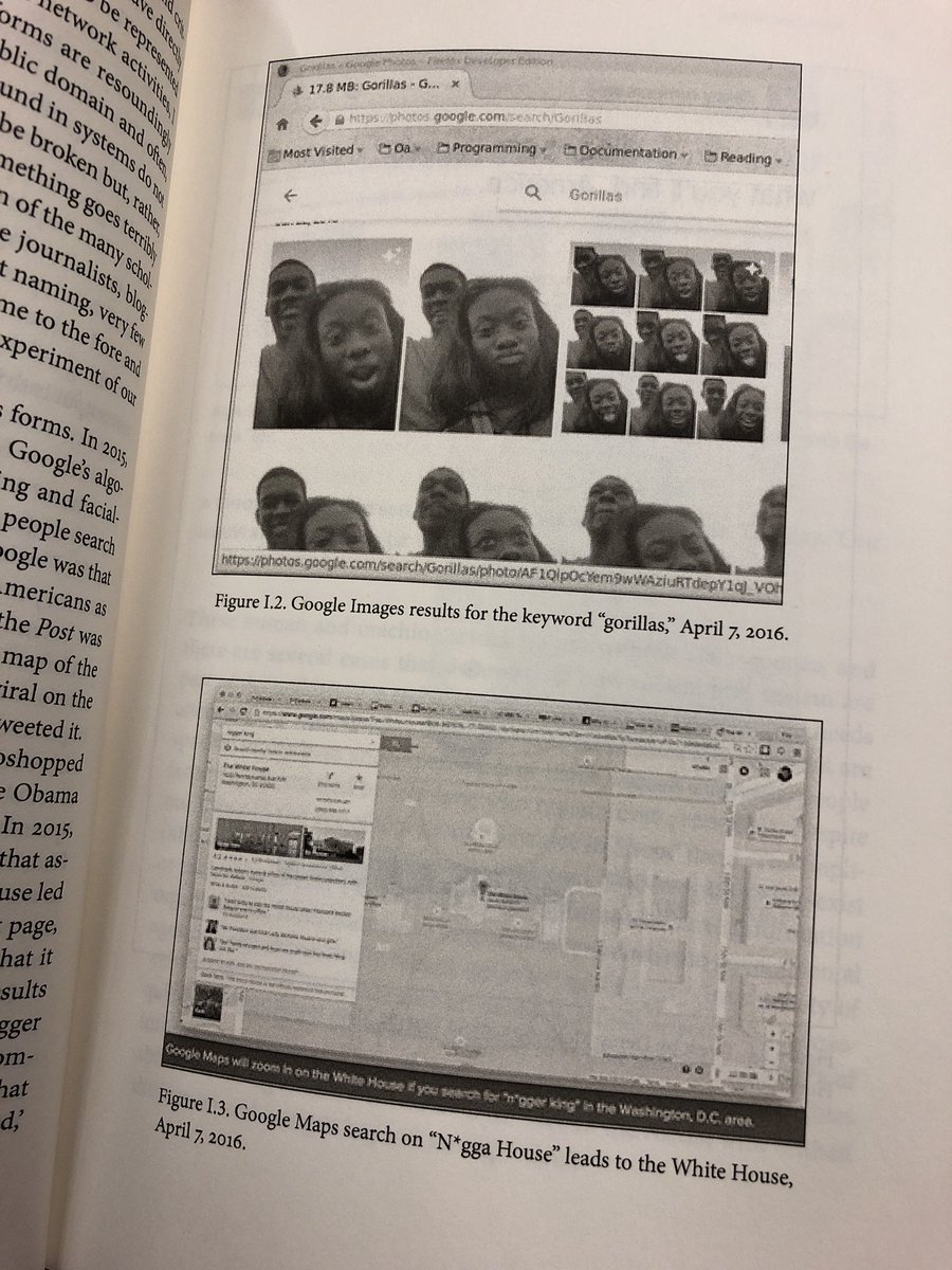 deedottiedot's tweet image. .@safiyanoble speaks to how algorithms produce these aberrations and how they perpetuate a set of values that have been encoded into the Internet #AlgorithmsofOppression