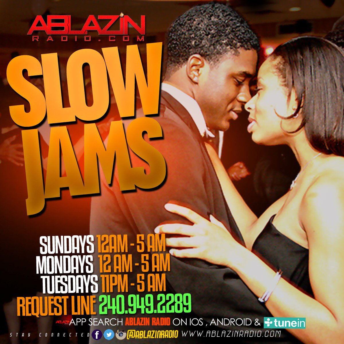 Ablazinradio's tweet photo. Now playing @ablazinradio #SlowJams 🔊🔊🔊 Listen on the FREE #AblazinRadio app or search Ablazin Radio on #TuneIn app 📲 log on https://t.co/rklL6FBUtR #AblazinRadio
#WhereEntertainmentLives #KeepItLock #Reggae #Dub #Dancehall #Soca #Afrobeat #HipHop #Gospel #RnB #TeamAblazin https://t.co/8OBm1I0e30