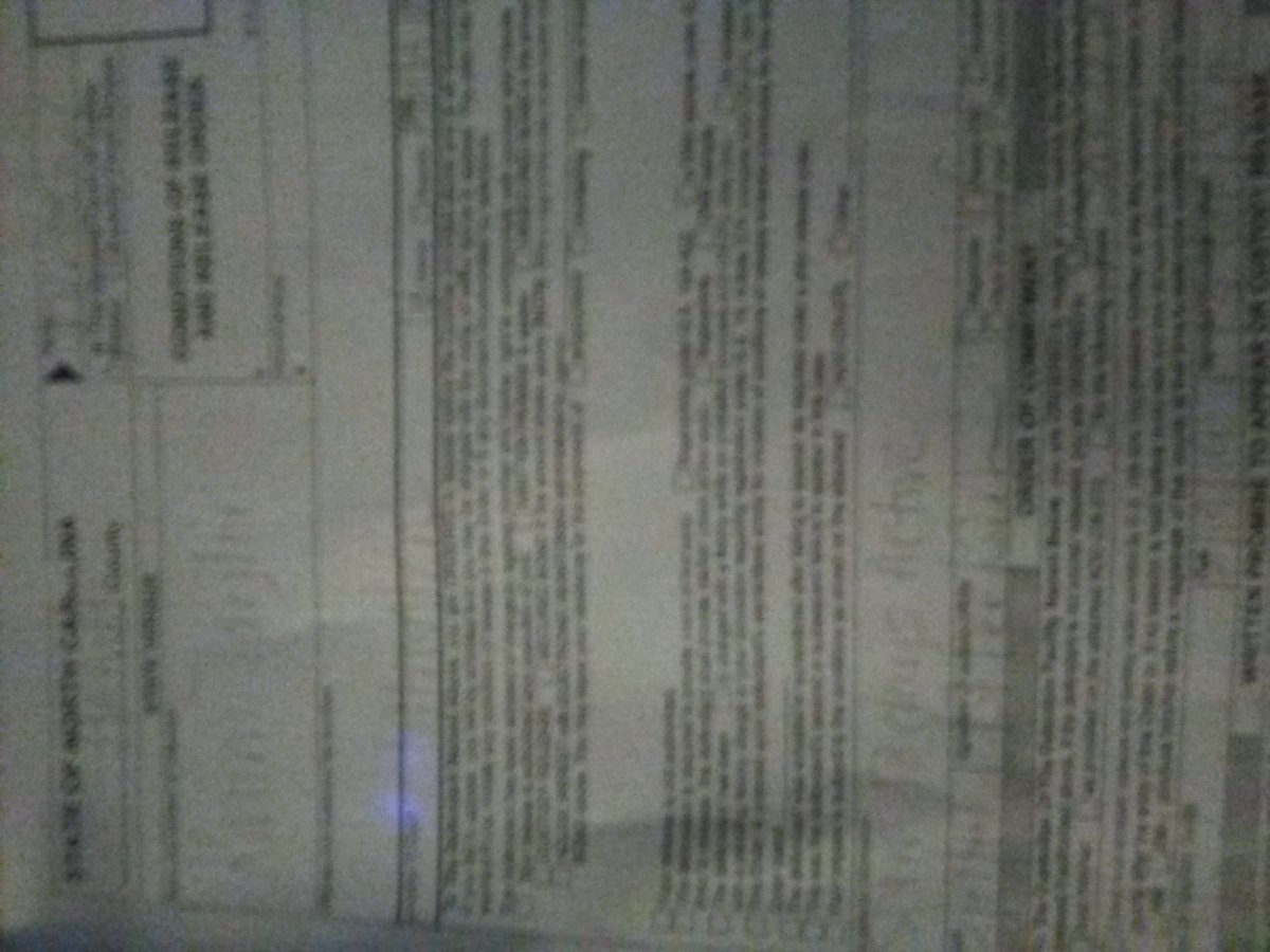 18 DAYS IN JAIL  GOT OUT ON THE 9TH