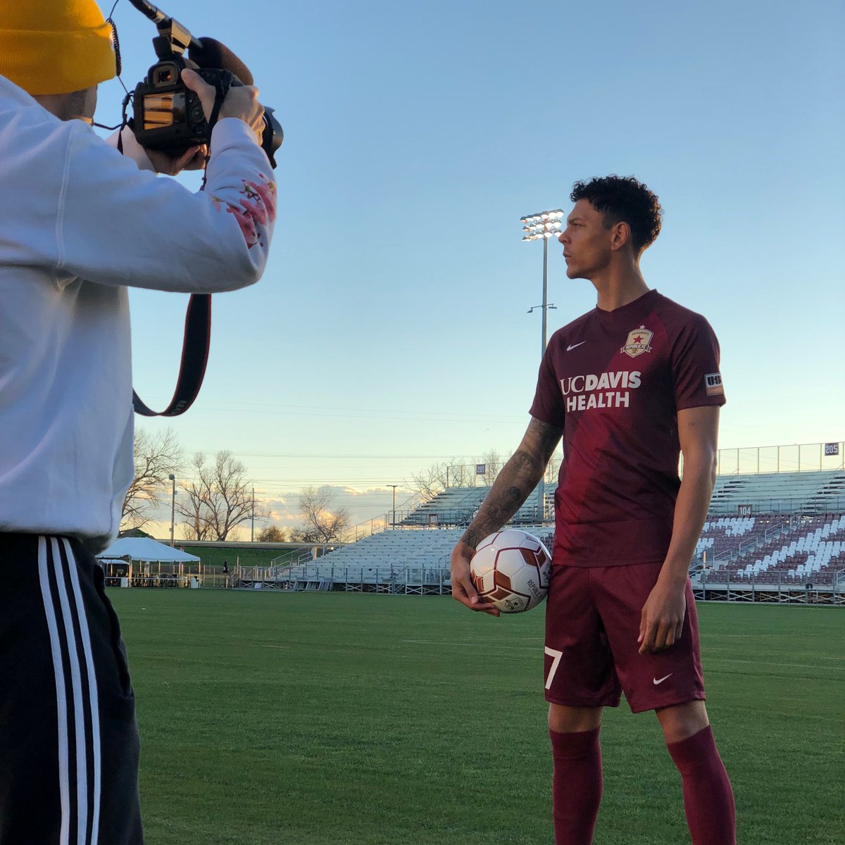 SacRepublicFC's tweet photo. Another day, another photoshoot 😉📸 

Follow @SactoZero to see the final product from the shoot! Coming 🔜 

#LetsGo | #IndomitablePartner https://t.co/q3IDvrUkSO