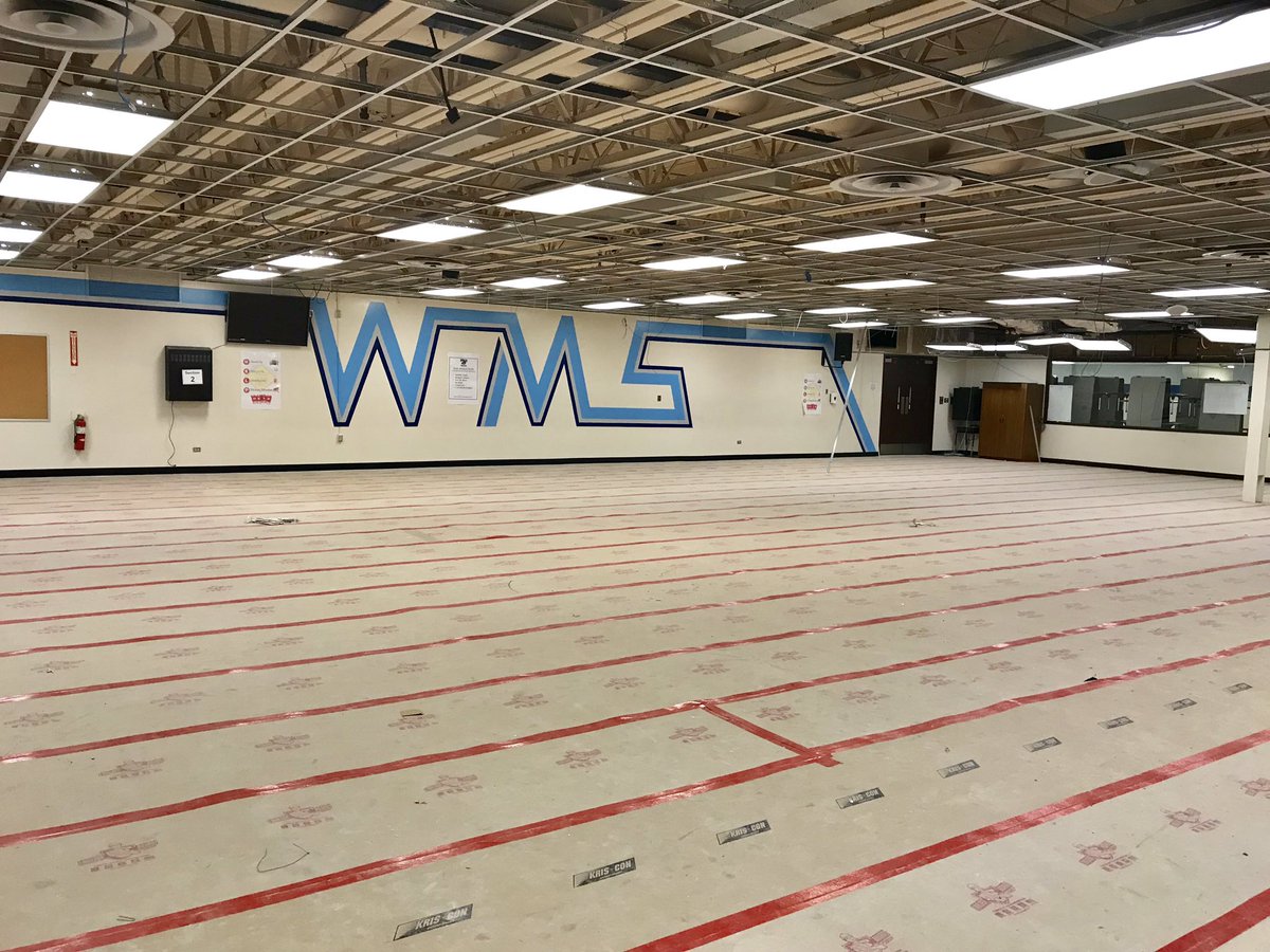 WellsWolverines's tweet photo. While our Teachers and Scholars are on Spring Break...There is no break @WellsWolverines , our facility renovations and upgrades are in full swing thanks to the Bond Package! #believeinspring #wewinasateam #liftyear #change2transformation #wolverinenation #springbreak2019 https://t.co/vfoJiOaYbh