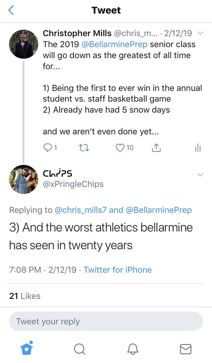 chris_mills7's tweet photo. @TimNJensen_7 @xPringleChips Oh how the tables have turned...🤔🤭🤫 #lionpride @xPringleChips https://t.co/hehXPjqlsu