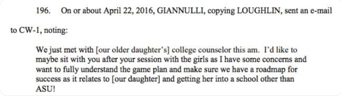 "Getting her into a school other than🤦🏼‍♂️ ASU." Enough said.